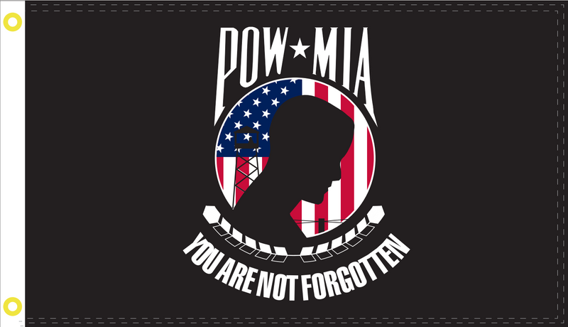 POW MIA You Are Not Forgotten USA Single Sided Flag Rough Tex ® 100D 3'X5'
