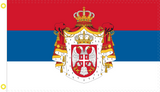 Serbia Royal Flush 1882-1918 3'X5' Flag 100D ROUGH TEX ®