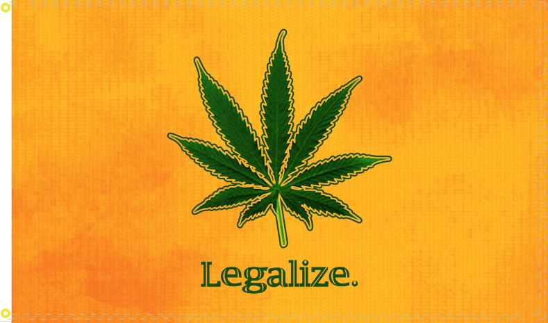 Legalize Marijuana Campaign Historical Flag 3'x5' DuraLite®
