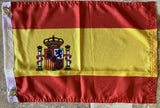 Spain With Crest Flag with Grommets 12'X18' Rough Tex® 100D