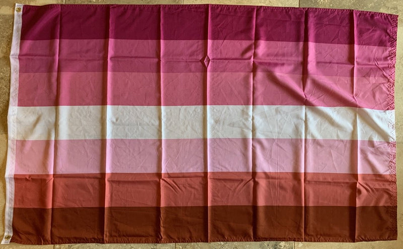 Lesbian Lipstick Rainbow Pride 3'x5' 100D Flag Rough Tex ®