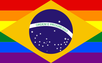 Brazil Rainbow 3'X5' Flag Rough Tex® 100D