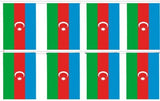 Azerbaijan 12' Foot Long Bunting String Flag - Rough Tex ®100D