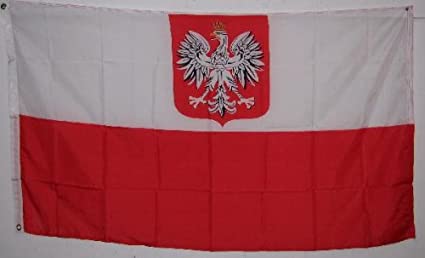 Poland With Eagle 3'X5' Flag ROUGH TEX® 100D