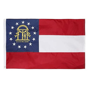 Georgia Embroidered 3'X5' Flag Rough Tex® 150D