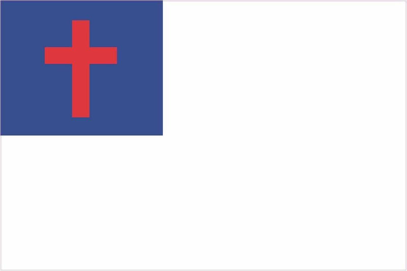 Christian Flag - Bumper Sticker