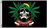 Rasta Skull 3'X5' Flag Rough Tex® Polyester