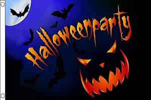 Halloween Party Pumpkin 3'X5' Flag Rough Tex®