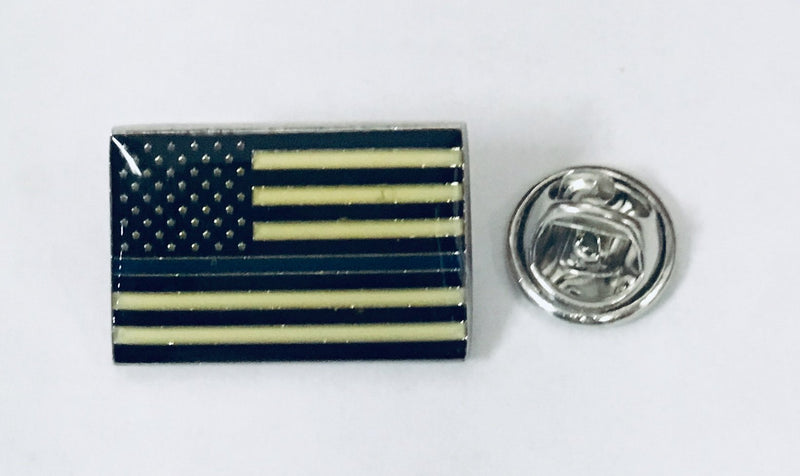 USA Thin Blue Line Police- Cloisonne Hat & Lapel Pin