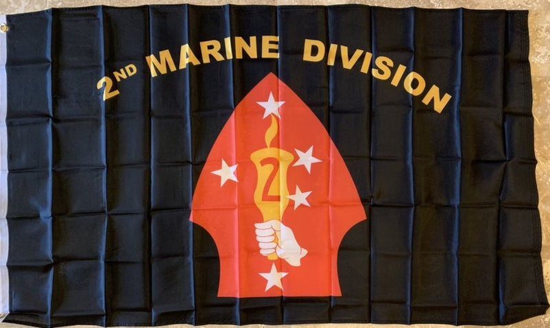 2nd Marine Diversion Flag 3'X5' Rough Tex® 100D