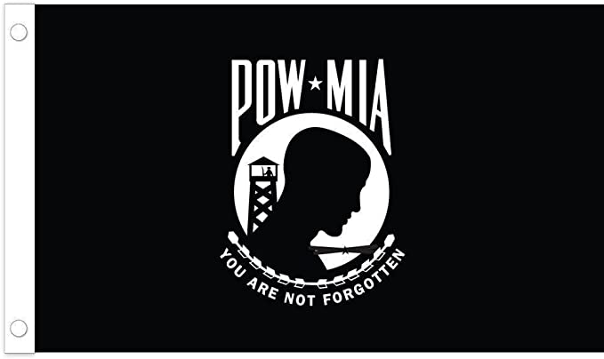 POW MIA Prisoner Of War Missing In Action Double Sided 3'X5' Flag Rough Tex® 150D