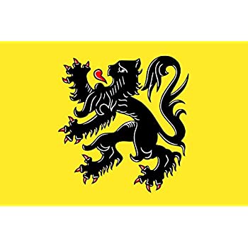 12 Flanders Flag 12''X18'' Stick Flags - Rough Tex ®100D