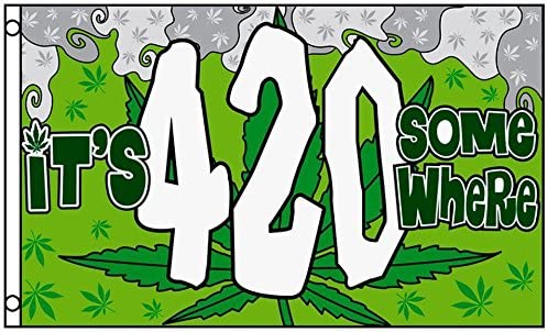 It's 4:20 Somewhere 3'X5' Flag Rough Tex® Polyester