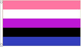 Genderfluid With Grommets 12"X18"Flag Rough Tex® 100D