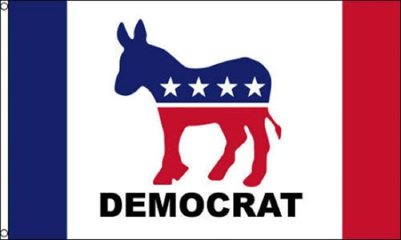 Democratic Party  3'X5' Flag ROUGH TEX® 100D
