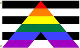 GAY STRAIGHT ALLY 3'X5' Flag Rough Tex ® 100D