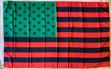 Afro American USA 3'X5' Flag Rough Tex® 100D