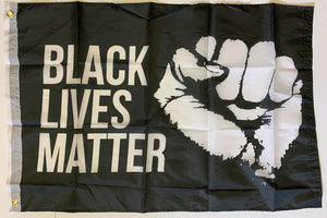 Black Lives Matter Militant Fist 2'X3' Flag Rough Tex® 68D Nylon