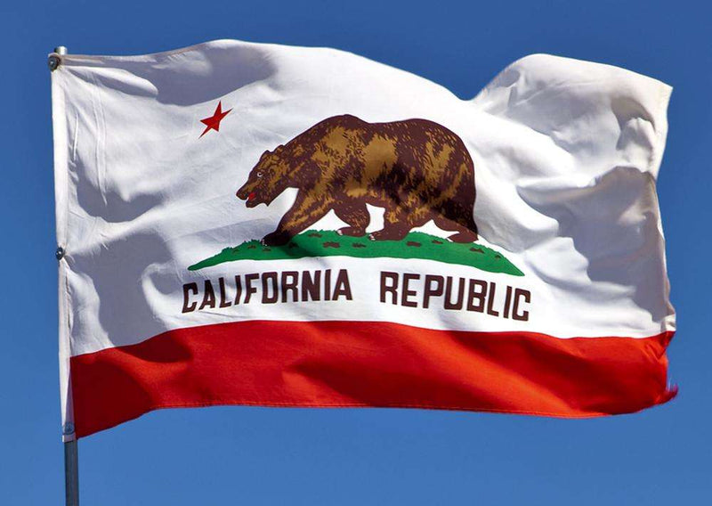 California Republic Double Sided 3'X5' Flag Rough Tex® 200D