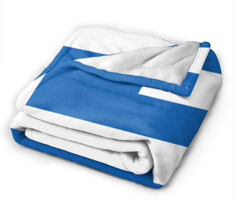Greece Flag Deluxe Polar Fleece Blanket