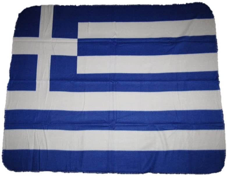 Greece Flag Deluxe Polar Fleece Blanket