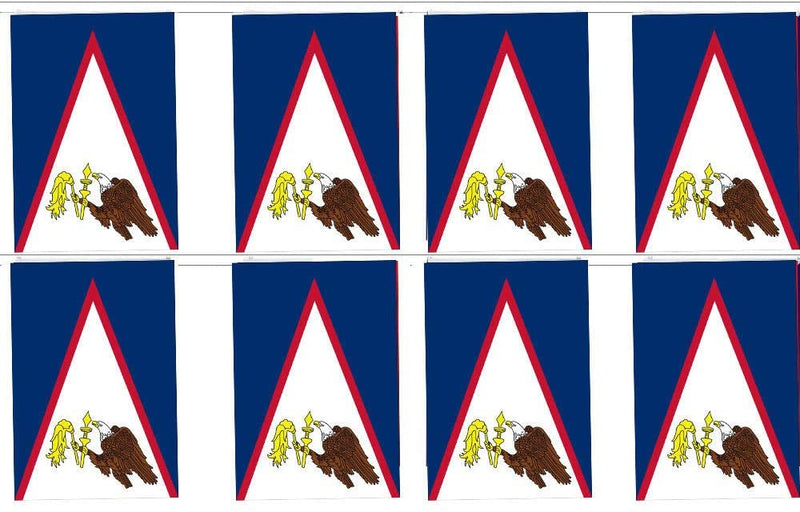 American Samoa 12' Foot Long Bunting String Flag - Rough Tex ®100D