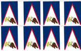 American Samoa 12' Foot Long Bunting String Flag - Rough Tex ®100D