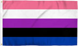 Genderfluid With Grommets 12"X18"Flag Rough Tex® 100D