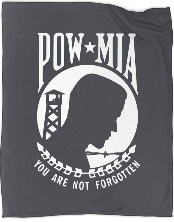 POW MIA Deluxe Polar Fleece Blanket