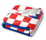 Croatia Flag Deluxe Polar Fleece Blanket