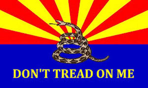 Arizona Gadsden (Don't Tread On Me) 3'X5' Flag Rough Tex® Super Polyester