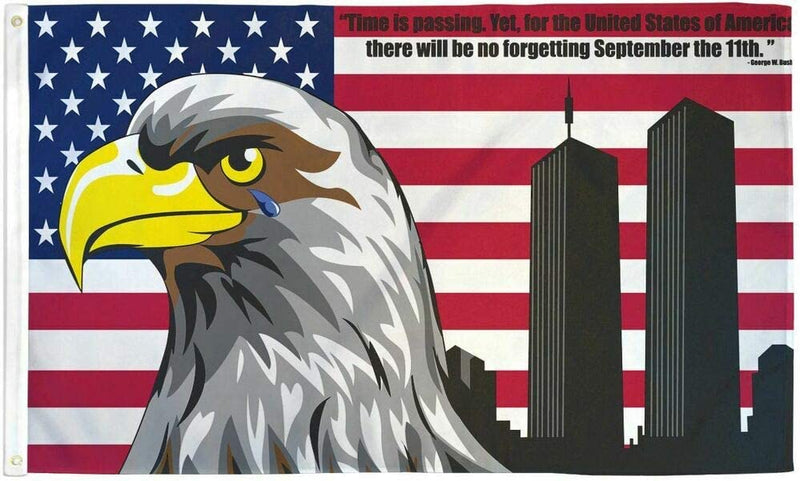 9/11 No Forgetting 3'X5' Flag Rough Tex® Polyester