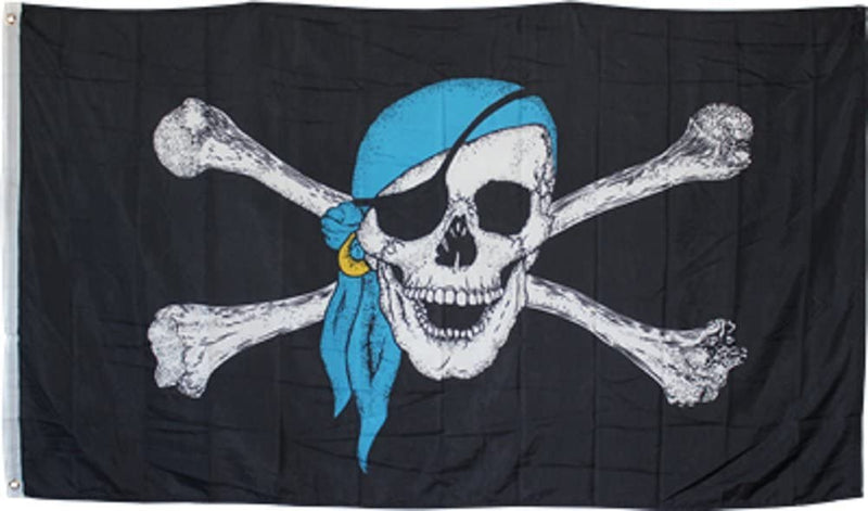 Pirate Blue Scarf 3'X5' Flag Rough Tex®