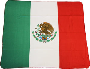 Mexico Flag Deluxe Polar Fleece Blanket