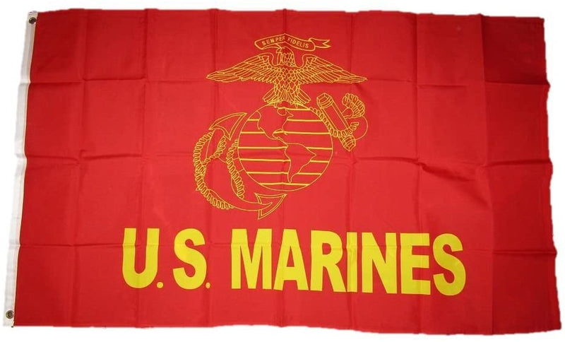 Marines EGA Shadow U.S Marines 3'X5' Flag Rough Tex® Super Polyester