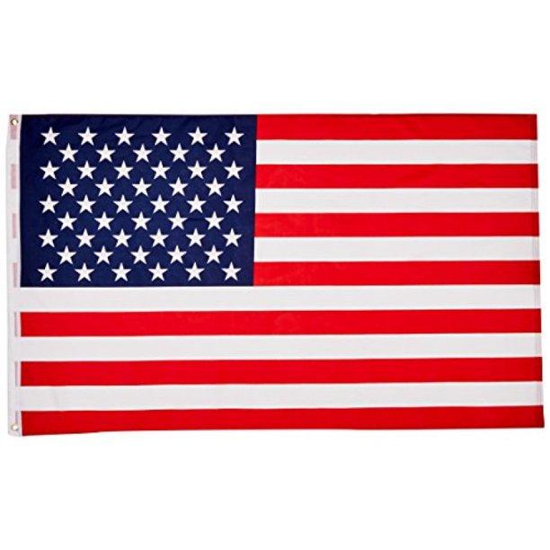 All American Betsy Ross Banner 5' Foot 1" Diameter Hard Wood Flag Pole Set With Wood Ball Top