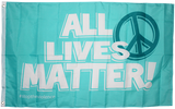 All Lives Matter Peace Sign 3'X5' Flag Rough Tex® 100D