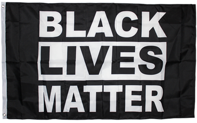 Black Lives Matter Flag 2'X3' Double Sided Flag Rough Tex® 100D