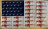 USA Guns Red White And Blue  3'X5' Flag ROUGH TEX ®68D