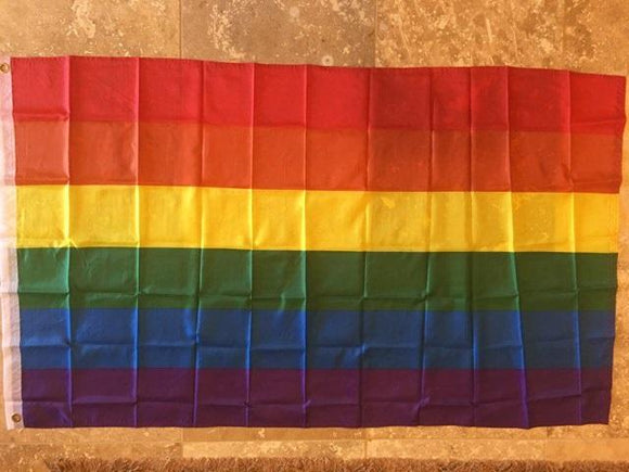 RAINBOW 68D NYLON PRIDE FLAG 2'X3'