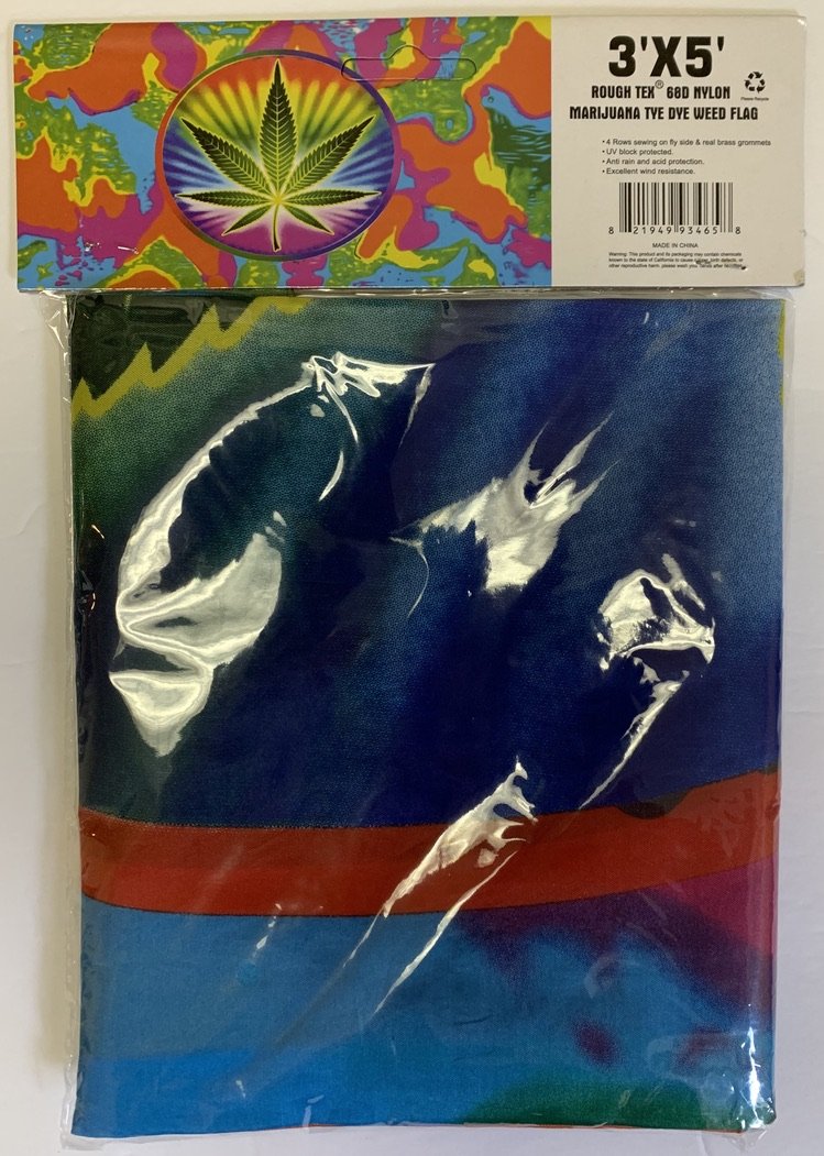 Marijuana Tye Dye Weed Flag 3'X5' Rough Tex® 68D Nylon