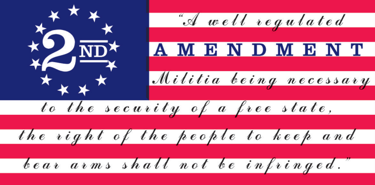 Betsy Ross 2nd Amendment A Well Regulated Militia Bumper Sticker