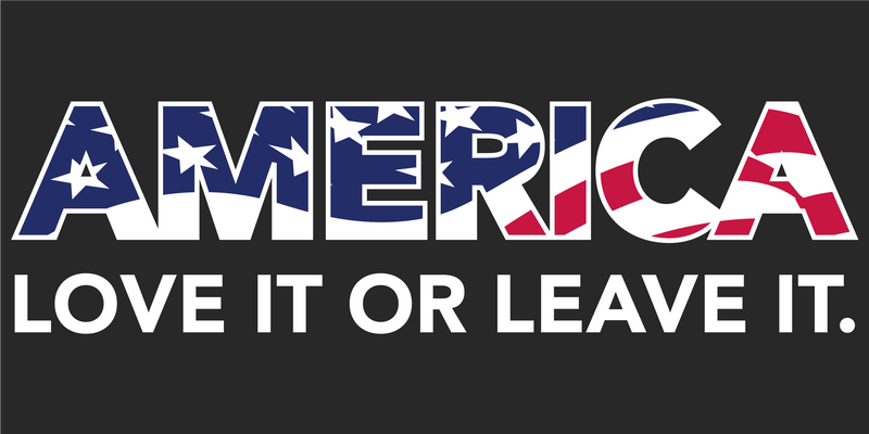 America Love It Or Leave It 3'X5' Flag Rough Tex® 100D