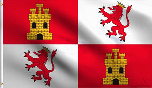 Spanish flag of Leon and Castile 3'X5' ROUGH TEX®100D