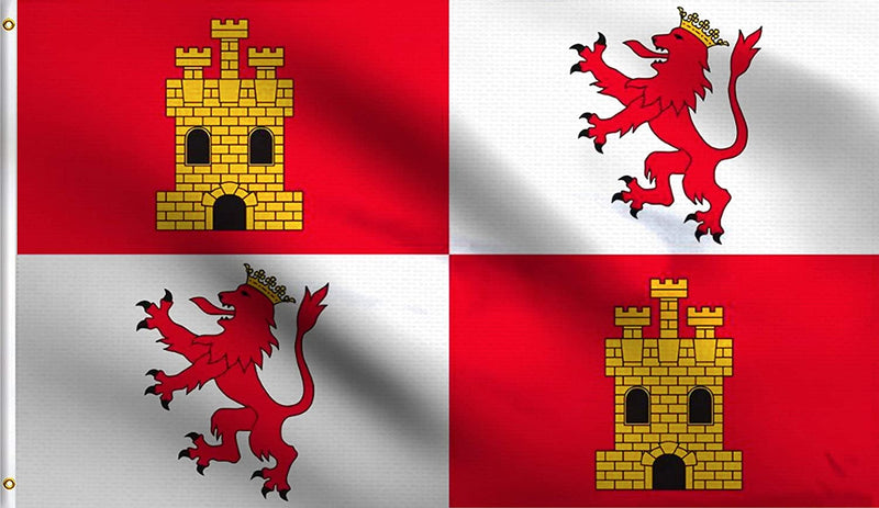 Spanish flag of Leon and Castile 3'X5' ROUGH TEX®100D