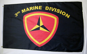 3rd Marine Division 3'X5' Flag Rough Tex® Super Polyester