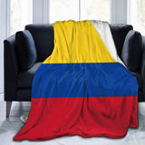 Colombia Flag Deluxe Polar Fleece Blanket