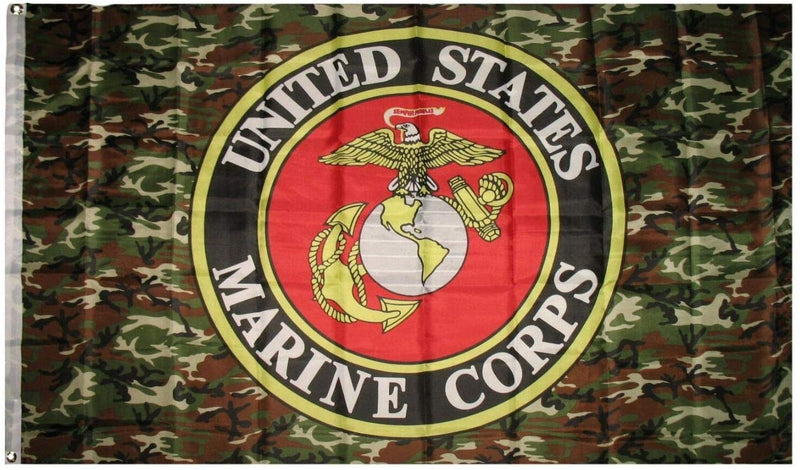 Camo Marines 3'X5' Flag Rough Tex® Super Polyester