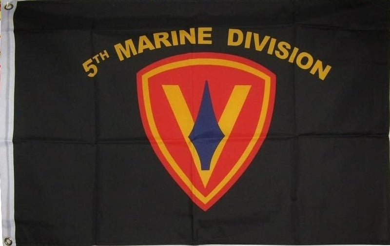 5th Marine Division 3'X5' Flag Rough Tex® Super Polyester