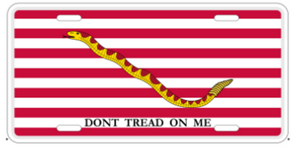 1st Navy Jack Embossed License Plate